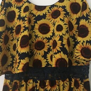 Handmade Sunflower Summer Dress